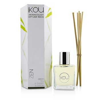 iKOU Aromacology Diffuser Reeds - Zen (Green Tea & Cherry Blossom - 9 months supply)