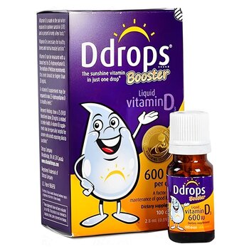 Baby DDdrops Purple liquid vitamin D3 600 international units - 100 drops (2.8 ml)