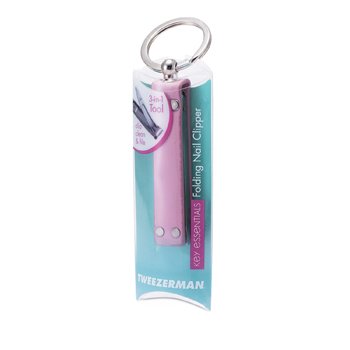 Essentials Utama Pengepit Kuku Lipat Balik - Kulit Kes Pink