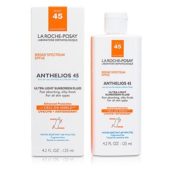 Anthelios 45 Ultra Light Sunscreen (Pelindung Sinaran Matahari ) Fluid - Pelembap Cecair Untuk Body (Badan)