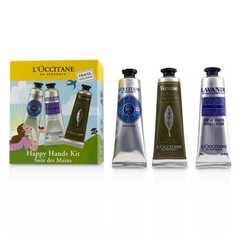 Happy Hands Kit: 2x  Shea Butter 30ml + 2x Lavender 30ml + 2x Verbena Cooling Hand Cream Gel 30ml
