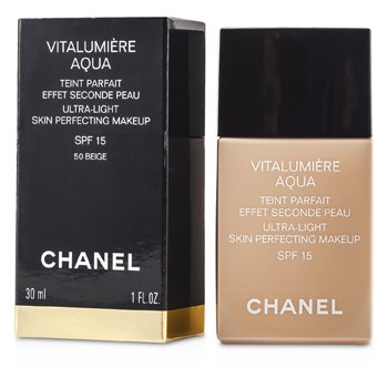 Chanel Vitalumiere Aqua Ultra Light Skin Perfecting Make Up SPF15 - # 50 Beige