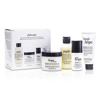 Hope for the Best Coffret: Cleasner 60ml/2oz + Mositurizer 60ml/2oz + Eye Cream 15ml/0.5oz + Hand Cream 30ml/1oz