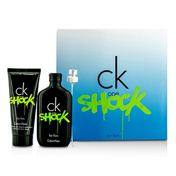 CK One Shock For Him Coffret: Eau De Toilette Spray 100ml/3.4oz + After Shave Balm 100ml/3.4oz
