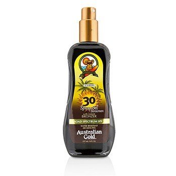 Australian Gold Spray Gel Sunscreen SPF 30 with Instant Bronzer