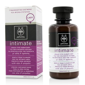 Intimate Gentle Foam Cleanser For The Intimate Area Protects From Dryness with Aloe & Propolis