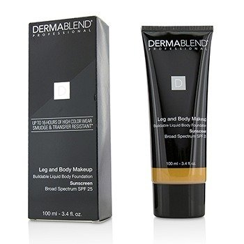Dermablend Leg and Body Make Up Buildable Liquid Body Foundation Sunscreen Broad Spectrum SPF 25 - #Tan Honey 45W