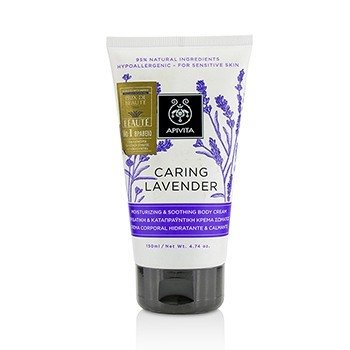 Apivita Caring Lavender Moisturizing & Soothing Body Cream - For Sensitive Skin