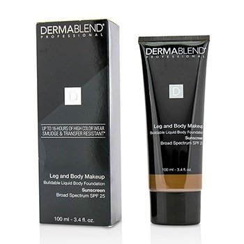 Dermablend Leg and Body Make Up Buildable Liquid Body Foundation Sunscreen Broad Spectrum SPF 25 - #Deep Natural 85N