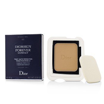 Diorskin Forever Compact Flawless Perfection Fusion Wear Makeup SPF 25 Refill - #022 Cameo