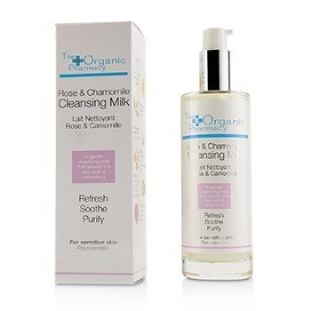 The Organic Pharmacy Rose & Chamomile Cleansing Milk - For Sensitive Skin