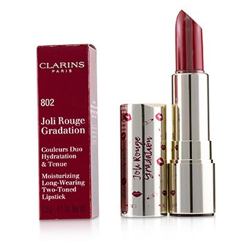 Joli Rouge Gradation Lipstick (Moisturizing Long Wearing Two Toned Lipstick) - # 802 Red Gradation