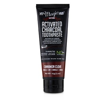 Activated Charcoal Toothpaste (Fluoride-Free) - Cinnamon Clove