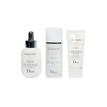 Diorsnow Brightening Collection: Milk Serum 30ml+ Micro-Infused Lotion 50ml+ UV Protection Fluid SPF50 30ml+ Pouch (Unboxed)