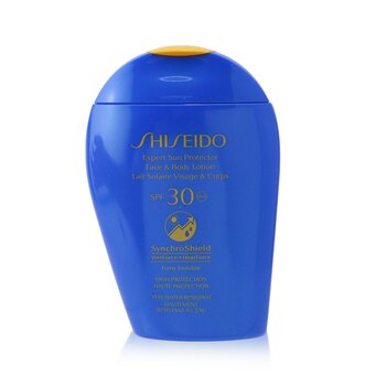 Shiseido Expert Sun Protector SPF 30 UVA Face & Body Lotion (Turns Invisible, High Protection & Very Water-Resistant)