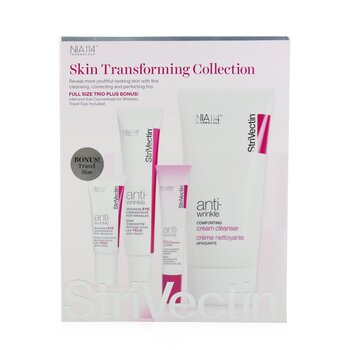 Klein Becker (StriVectin) Skin Transforming Collection (Full Size Trio):  Cleanser 150ml + Eye Concentrate (30ml+7ml) + Eyes Primer 10ml