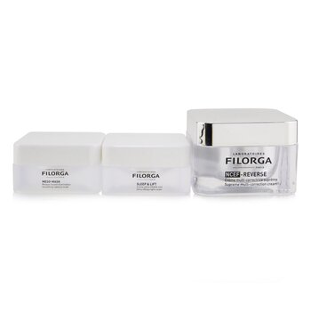 Filorga Perfect Skin Ritual Set: 1x NCEF-Reverse Supreme Multi-Correction Cream - 50ml + 1x Meso-Mask Smoothing Radiance Mask - 15ml + 1x Sleep & Lift Ultra-Lifting Night Cream - 15ml