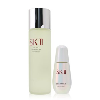 SK II Whitening Series Aura Care Essentials Collection : Genoptics Aura Essence 50ml + Facial Treatment Essence 230ml