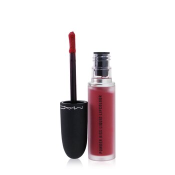 MAC Powder Kiss Liquid Lipcolour - # 988 A Little Tamed