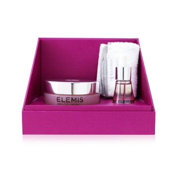 Elemis Pro-Collagen Rose Duet: Rose Cleansing Balm 100g+ Rose Facial Oil 15ml+ Luxury Cleansing Cloth