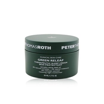 Green Releaf Therapeutic Sleep Cream Skin Protectant - Renewing Night Moisturizer (Exp. Date: 07/2021)