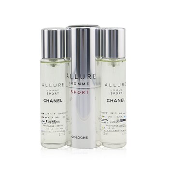 Allure Homme Sport Cologne Travel Spray & Two Refills