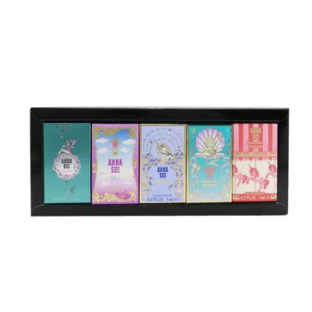 Anna Sui Miniature Coffret: Secret Wish 5ml + Sky 5ml +Fantasia 5ml  + Fantasia Mermaid 5ml + Fantasia Forever 5ml