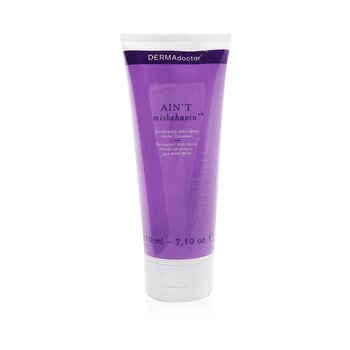 Ain't Misbehavin' Medicated AHA/BHA Acne Cleanser - For Oily, Blemish-Prone or Combination Skin (Exp. Date: 03/2022)