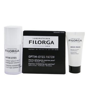 Filorga Les Essentials Filorga Set: Optim Eyes 15ml + Meso Mask 15ml + Optim Eyes Patches - 2patches