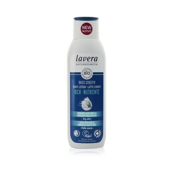 Lavera Basis Sensitiv Rich Body Lotion With Organic Aloe Vera & Organic Shea Butter - For Dry Skin