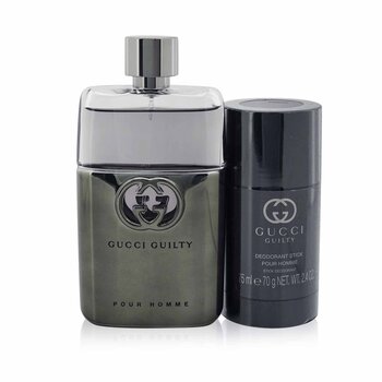 Gucci Guilty Pour Homme Coffret: Eau De Parfum Spray 90ml + Travel Spray 15ml