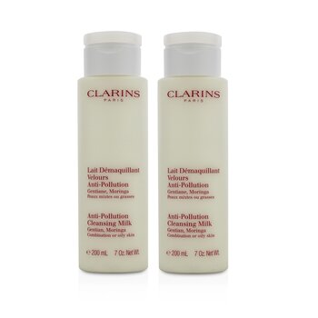 Clarins Anti-Pollution Cleansing Milk Duo Pack - Combination or Oily Skin
