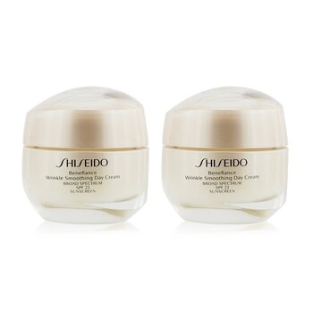 Shiseido Benefiance Wrinkle Smoothing Day Cream SPF 23 Duo Pack (Unboxed)