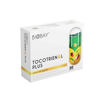 Biobay Tocotrienol Plus (30's) Vitamin D3 for Heart Care, Antioxidant, Immune Booster, Bone Health Softgels for Adult
