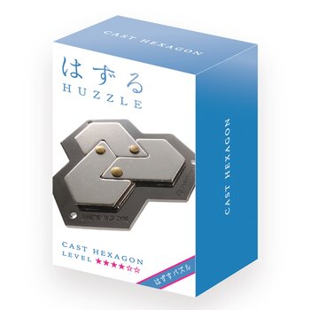 Broadway Toys Hanayama | Hexagon Hanayama Metal Brainteaser Puzzle Mensa Rated Level 4
