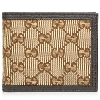Gucci Signature Bifold Wallet 260987 Brown