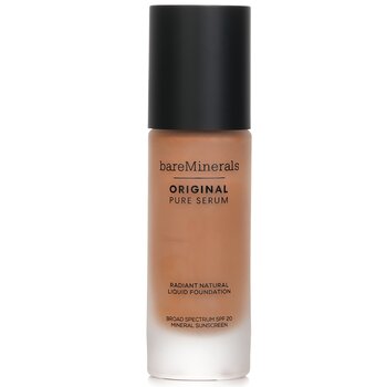 BareMinerals Original Pure Serum Radiant Natural Liquid Foundation Mineral SPF 20 - #Medium Deep Neutral 4.5