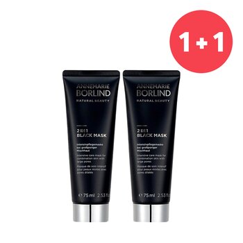 Annemarie Borlind 【1+1 Set】2 In 1 Black Mask - Intensive Care Mask For Combination Skin with Large Pores