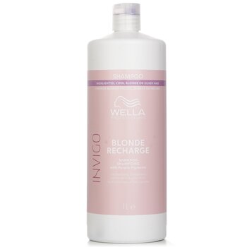 Invigo Blonde Recharge Shampoo With Purple Pigments Highlighted, Cool Blonde Or Silver Hair