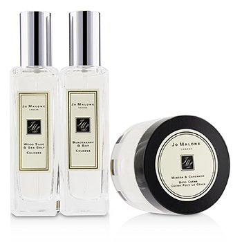 Coffret: Blackberry & Bay Cologne Spray 30ml/1oz + Wood Sage & Sea Salt Cologne Spray 30ml/1oz + Mimosa & Cardamom Body Creme 50ml/1.7oz