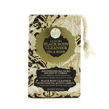Luxury Body Cleanser On A Rope - Black Body Cleanser With Vegetal Active Carbon (Limited Edition)