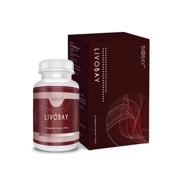 Biobay Livobay (60's x 500mg) Vegetable Capsules Herbal Supplement for Liver Care with Milk Thistle